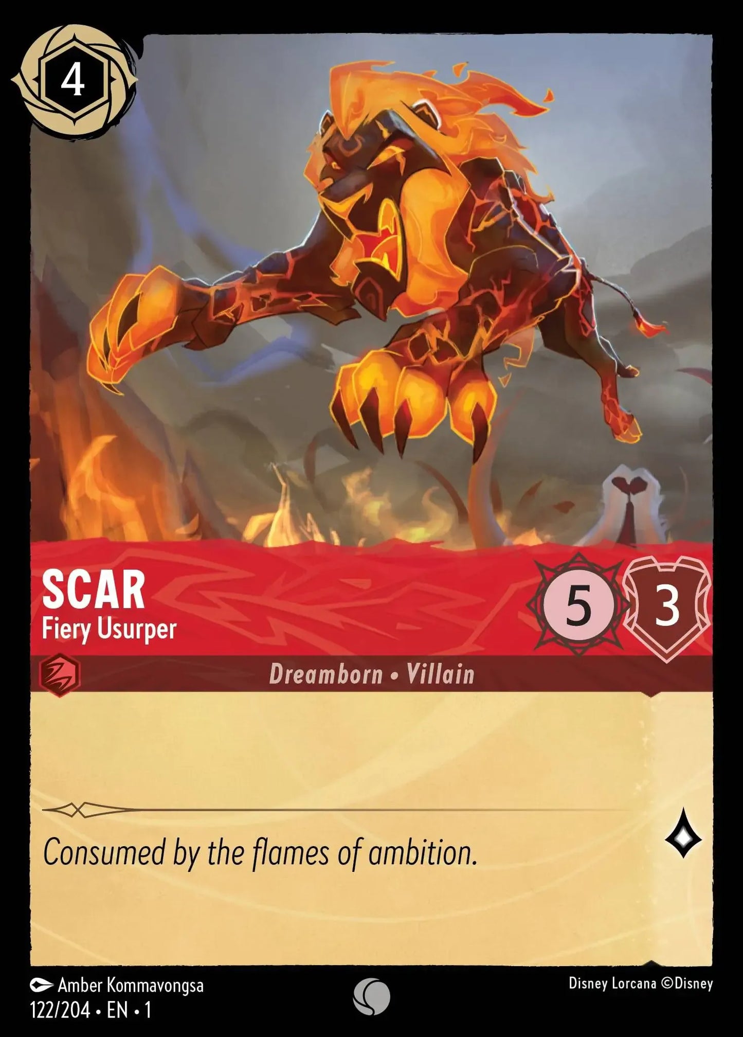 Scar - Fiery Usurper 122/204