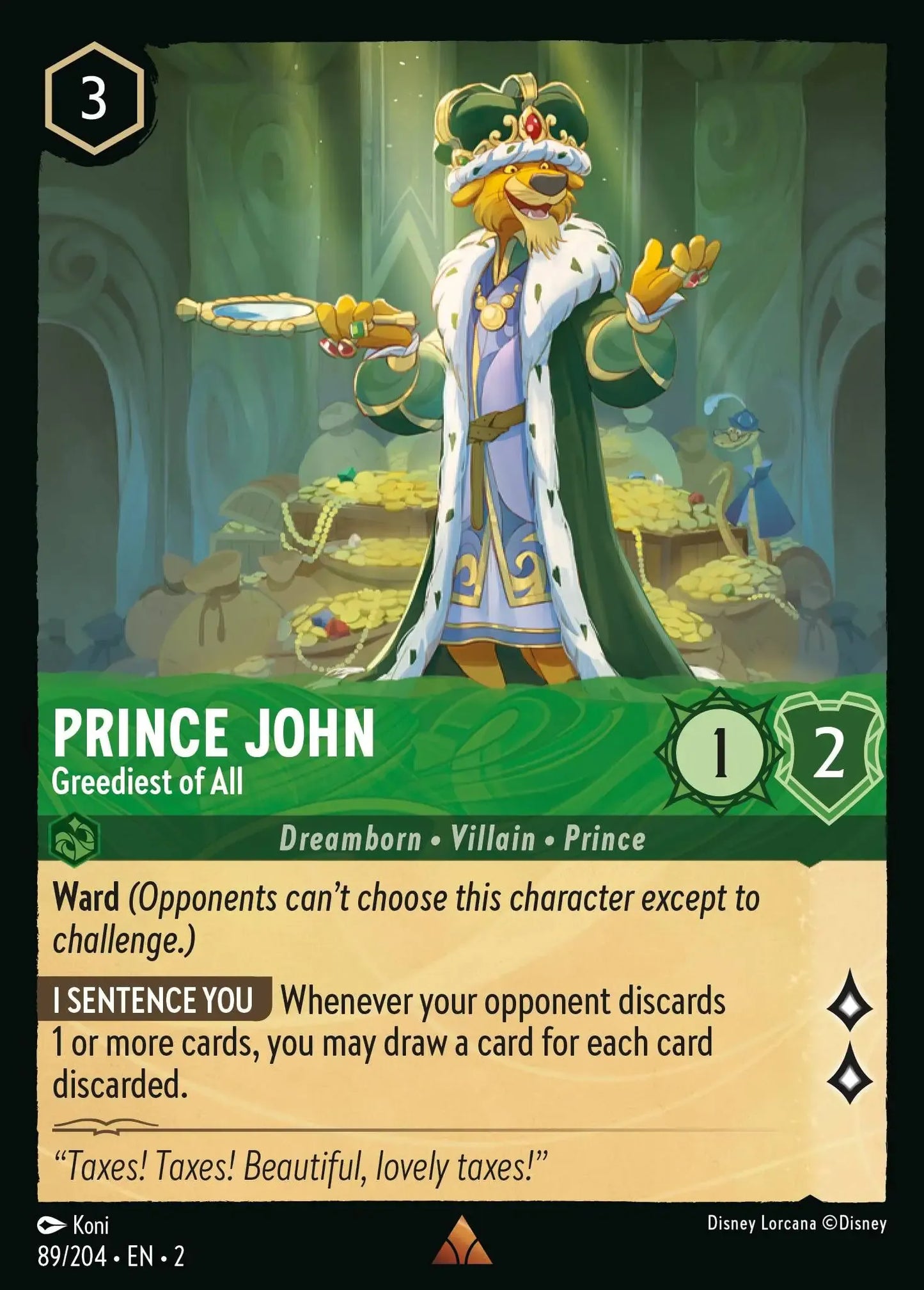 Prince John - Greediest of All 089/204