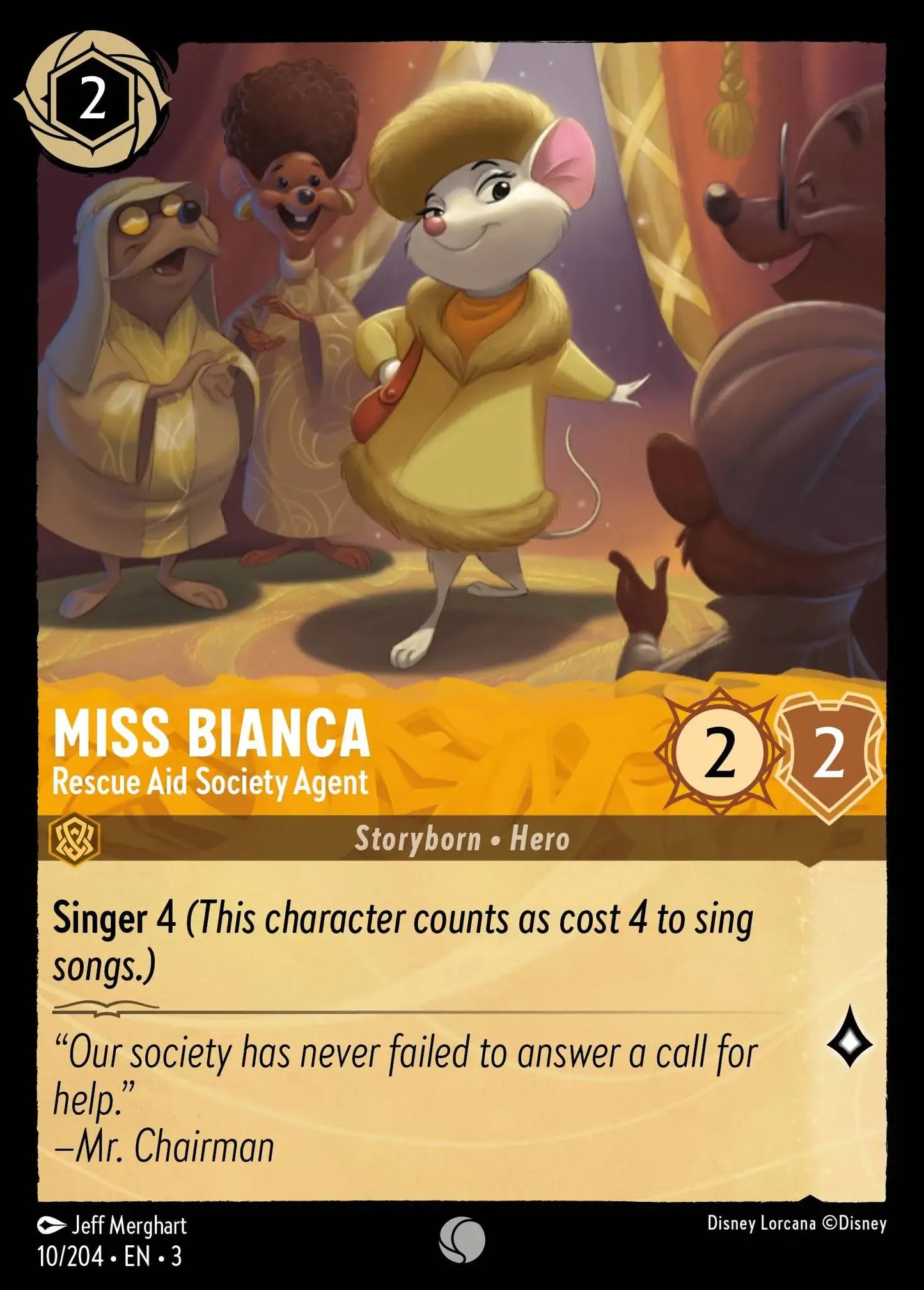 Miss Bianca - Rescue Aid Society Agent 010/204
