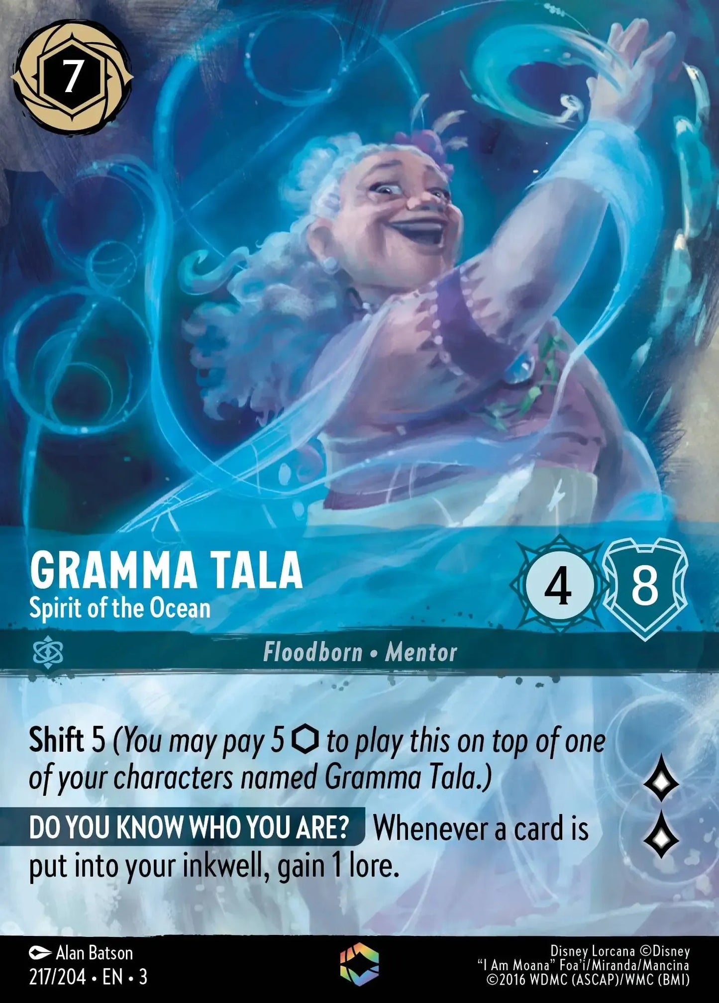 Gramma Tala - Spirit of the Ocean 217/204