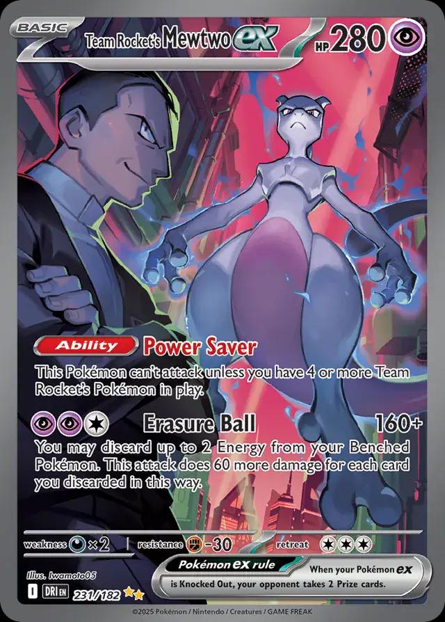 Team Rocket's Mewtwo EX | Destined Rivals 231/182