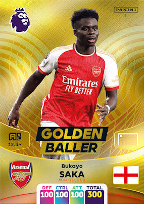 Saka (Arsenal - Golden Baller) - Adrenalyn XL 2024