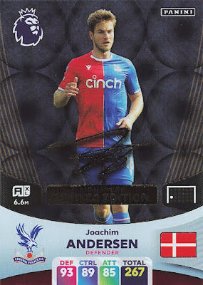 Joachim Andersen (Crystal Palace - Limited Edition Printed Signature) - Adrenalyn XL 2024