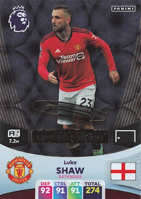 Luke Shaw (Manchester United - Limited Edition Printed Signature) - Adrenalyn XL 2024