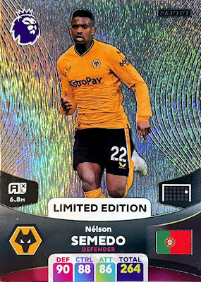 Nelson Semedo (Wolverhampton Wanderers - Limited Edition) - Adrenalyn XL 2024