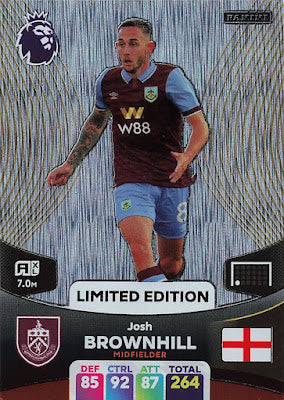 Josh Brownhill (Burnley - Limited Edition) - Adrenalyn XL 2024