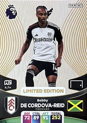 Bobby De Cordova-Reid (Fulham - Limited Edition) - Adrenalyn XL 2024