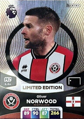Oliver Norwood (Sheffield United - Limited Edition) - Adrenalyn XL 2024