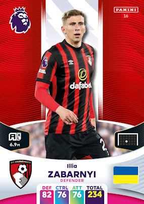 Zabarnyi (AFC Bournemouth - Defender) - Adrenalyn XL 2024