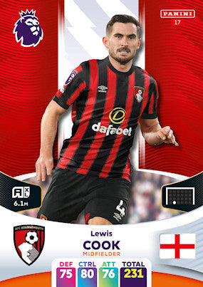 Cook (AFC Bournemouth - Midfielder) - Adrenalyn XL 2024