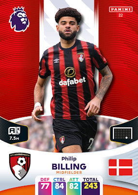 Billing (AFC Bournemouth - Midfielder) - Adrenalyn XL 2024