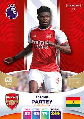 Partey (Arsenal - Midfielder) - Adrenalyn XL 2024