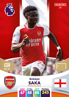 Saka (Arsenal - Midfielder) - Adrenalyn XL 2024