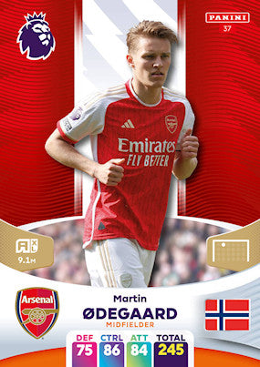 Odegaard (Arsenal - Midfielder) - Adrenalyn XL 2024