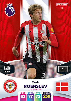 Roerslev (Brentford - Defender) - Adrenalyn XL 2024