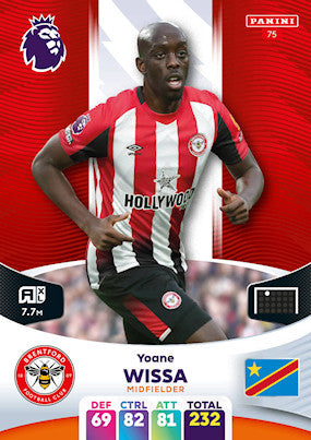 Wissa (Brentford - Midfielder) - Adrenalyn XL 2024