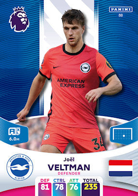 Veltman (Brighton & Hove Albion - Defender) - Adrenalyn XL 2024