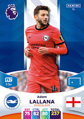 Lallana (Brighton & Hove Albion - Midfielder) - Adrenalyn XL 2024