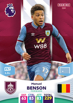 Benson (Burnley - Forward) - Adrenalyn XL 2024