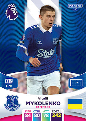 Mykolenko (Everton - Defender) - Adrenalyn XL 2024