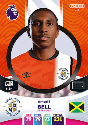 Bell (Luton Town - Defender) - Adrenalyn XL 2024