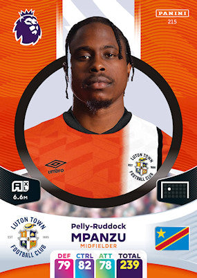Mpanzu (Luton Town - Midfielder) - Adrenalyn XL 2024