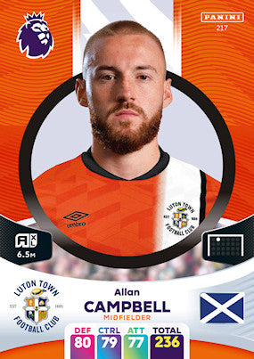 Campbell (Luton Town - Midfielder) - Adrenalyn XL 2024