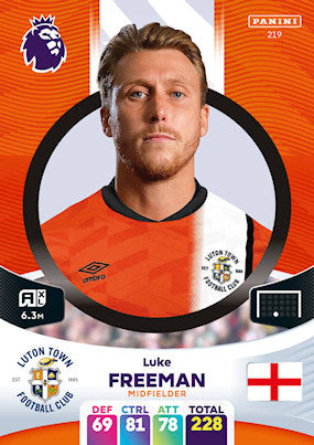 Freeman (Luton Town - Midfielder) - Adrenalyn XL 2024