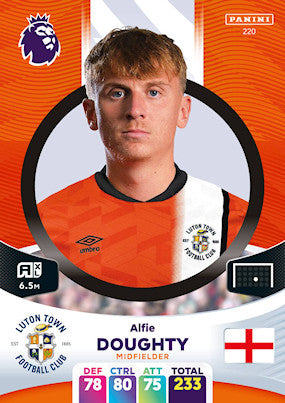 Doughty (Luton Town - Midfielder) - Adrenalyn XL 2024