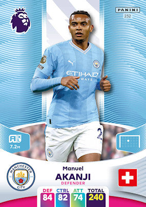 Akanji (Manchester City - Defender) - Adrenalyn XL 2024