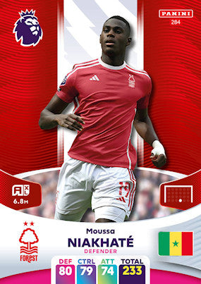 Niakhate (Nottingham Forest - Defender) - Adrenalyn XL 2024