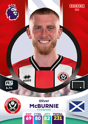 McBurnie (Sheffield United - Forward) - Adrenalyn XL 2024