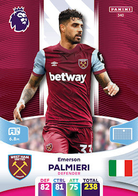 Palmieri (West Ham United - Defender) - Adrenalyn XL 2024
