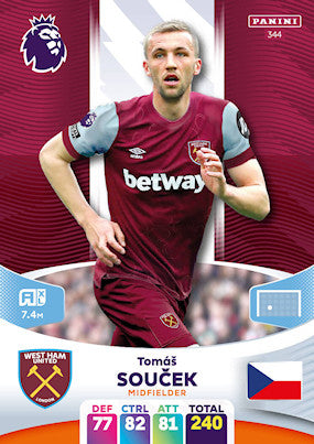 Soucek (West Ham United - Midfielder) - Adrenalyn XL 2024