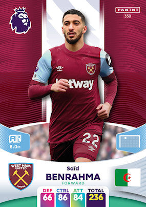 Benrahma (West Ham United - Forward) - Adrenalyn XL 2024