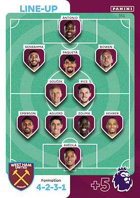 Line-Up Card (West Ham United - Uncommon) - Adrenalyn XL 2024