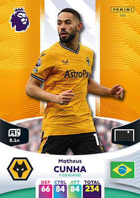 Cunha (Wolverhampton Wanderers - Forward) - Adrenalyn XL 2024