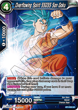 Overflowing Spirit SSGSS Son Goku BT1-032