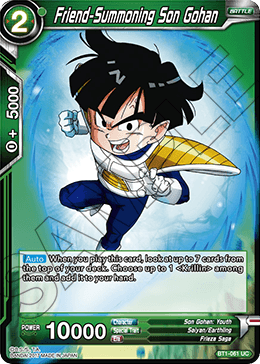 Friend-Summoning Son Gohan BT1-061