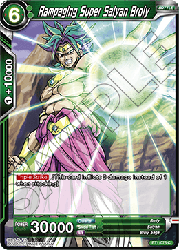 Rampaging Super Saiyan Broly BT1-075