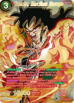 Yamcha, Merciless Barrage BT10-008 (Special Rare)