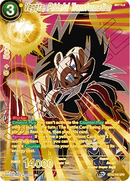 Vegeta, Prideful Transformation BT10-105 (Special Rare)
