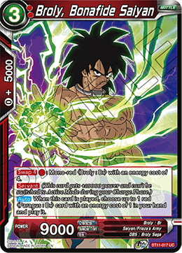 Broly, Bonafide Saiyan BT11-017