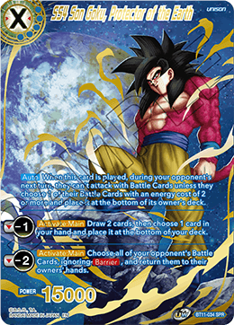 SS4 Son Goku, Protector of the Earth BT11-034 (Special Rare)