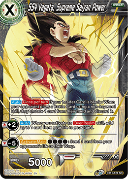 SS4 Vegeta, Supreme Super Saiyan BT11-124