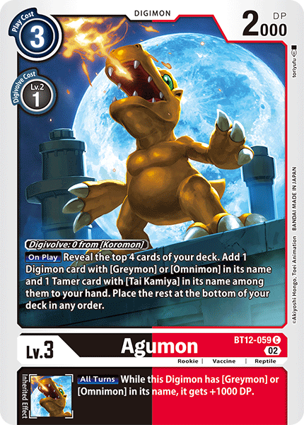 Agumon BT12-059