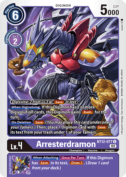 Arresterdramon BT12-077