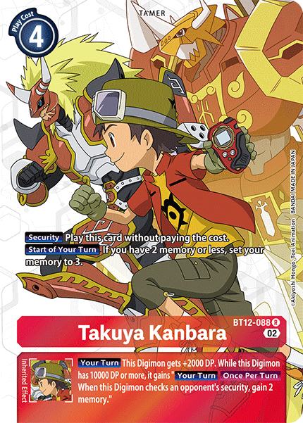 Takuya Kanbara BT12-088 (Alternate Art)