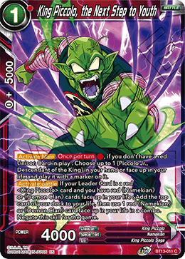King Piccolo, the Next Step to Youth BT13-011