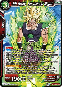 SS Broly, Unchained Might BT13-025